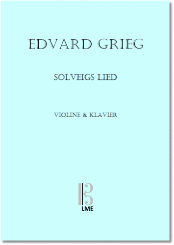 GRIEG, Solveigs song, violin & piano