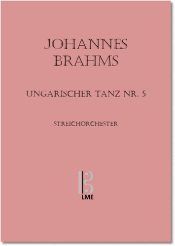 BRAHMS, Hungarian dance No 5, string orchestra