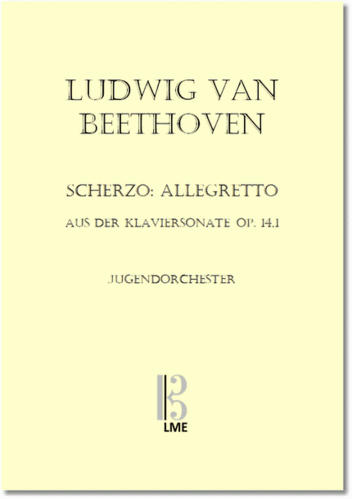 BEETHOVEN, Scherzo: Allegretto, Klaviersonate op. 14,1, Jugendorchester